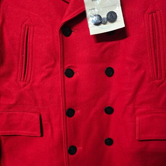 NWT Men's Gloverall of England Churchill Peacoat - Picture 3 of 8